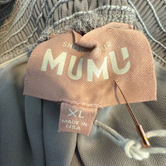 Show Me Your Mumu June Maxi Dress - Dove Grey Chiffon NWT Size XL - Picture 7 of 9